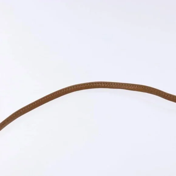 Christian Dior Honeycomb Canvas Shoulder Bag PVC Beige Gold Auth sw1104